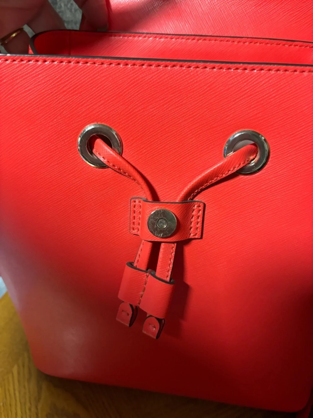 kate spade Red/orange Leather Small Backpack Like New